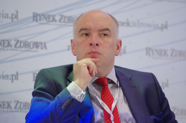 Na zdj. Łukasz Zalicki z firmy analityczno-doradczej EY. Fot. PTWP Piotr Waniorek Prognozowany wzrost wydatków na ochronę zdrowia jest ogromny