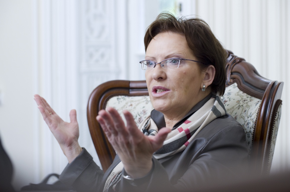 Premier Ewa Kopacz podsumowała rok pracy rządu. Fot. PTWP Piotr Waniorek Premier chwali się m.in. Narodowym Instytutem Geriatrii