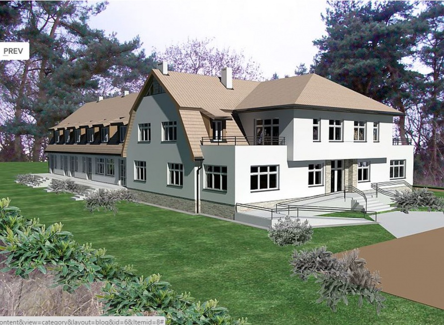 Wizualizacja hospicjum stacjonarnego w Tanowie koło Polic. Fot. Shutterstock Zachodniopomorskie: budują hospicjum koło Polic - zobacz wizualizacje