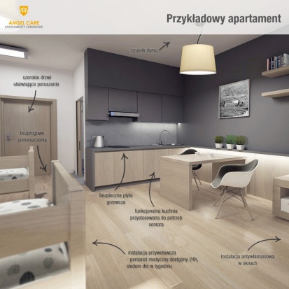 Gminy i inne jednostki mogą dostać pieniądze np. na tworzenie mieszkań chronionych, socjalnych, wspomaganych. Na zdj. apartament chroniony Fot. Angel Care (zdjęcie ilustracyjne) Białystok: miliony z UE na mieszkania chronione i pomoc niesamodzielnym
