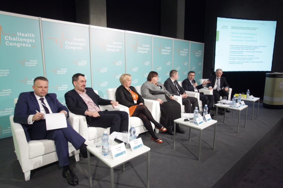 Na zdj. sesja Systemy do telemedycyny i teleopieki w geriatrii, reumatologii i rehabilitacji na HCC (19 lutego 2016 r.) w Katowicach Rozwiązania telemedyczne w geriatrii: ogromny potencjał, ale niewykorzystany