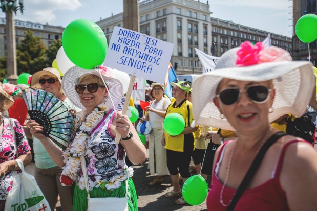Parada Seniorów 2016. Fot. Magdalena Starowieyska, Darek Golik Warszawa: 2 września Parada Seniorów i Piknik Pokoleń