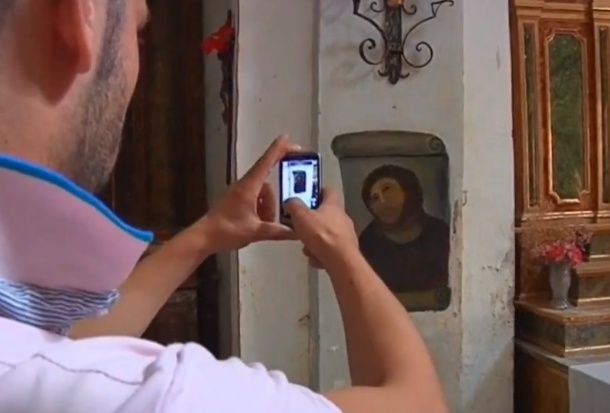 Emerytka, która popsuła fresk Jezusa, może odetchnąć. Odnaleziono pierwowzór