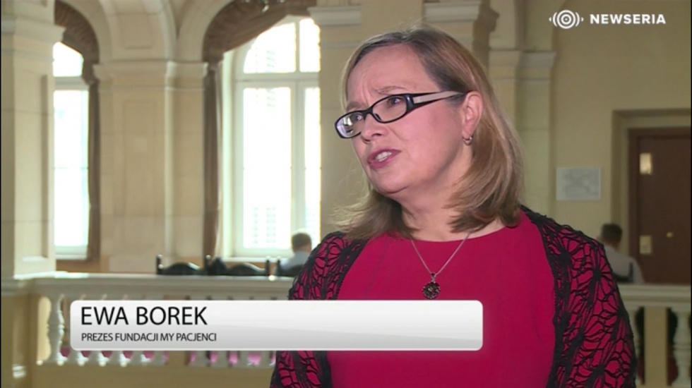 Na zdj. Ewa Borek, prezes fundacji My Pacjenci Chcemy wiedzieć, w jakich ośrodkach najlepiej leczy się nowotwory
